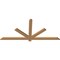 Ekena Millwork Kennewick Timber Gable Bracket, Western Red Cedar, 72"W x 33"H x 1 1/2"D x 3 1/2"F, 11/12 Pitch GBW072X33X0204KEN00SWR - alternate 2